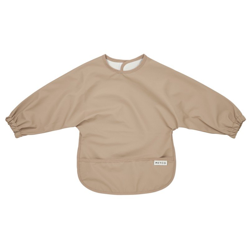 PU BIB WITH SLEEVES 6-18m ME-UNI TAUPE
