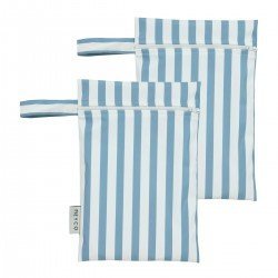 BOLSA PU ROPA MOJADA 2 PACK 20x30 CM ME-FAT STRIPE JEANS BLUE