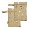 BOLSA PU ROPA MOJADA 2 PACK 20x30 CM ME-FOREST ANIMALS SAND