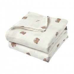 MUSELINA GRANDE PACK DE 2 120x120 CM ME-BEAR MULTICOLOUR