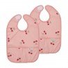 PACK 2 BABEROS CON BOLSILLO  4-24m ME-CHERRY SOFT ROSE