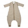 KNIT S.OVER JUMP.D.SLEE.TOG2.5 80 CM ME-VICHY SQUARE DARK TAUPE
