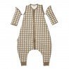 KNIT S.OVER JUMP.D.SLEE.TOG2.5 80 CM ME-VICHY SQUARE DARK TAUPE