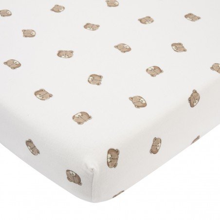 JERSEY FITTED SHEET FOR CRIB 40x80/90 CM ME-BEAR MULTICOLOUR