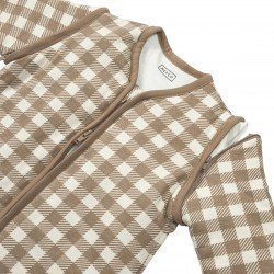 SACO DORMIR RED.C/M.DES.TOG2.5 70 CM ME-VICHY SQUARE DARK TAUPE