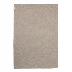 MANTA MINICUNA ALGODÓN 75x100 CM ME-STRIPE D.TAUPE/NAT.
