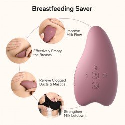 WARM+VIBRA LACTATION MASSAGER LM008 UNICO MAROON