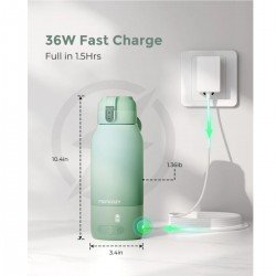 CORDLESS PORT.B.BOTTLE WARMER MW005 UNICO GREEN