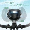 VENTILADOR PORTATIL USB-VIAJE PF001 UNICO NEGRO
