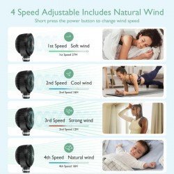 USB-HANDHELD FAN FOR TRAVEL PF001 UNICO BLACK