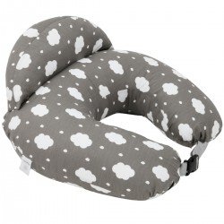 ALMOHADA LACTANCIA FORMA U NP001 46x46x15 CM GRIS
