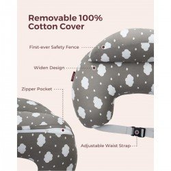 U-SHAPED NURSING PILLOW NP001 46x46x15 CM GREY