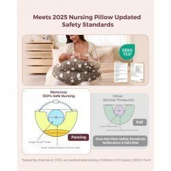 U-SHAPED NURSING PILLOW NP001 46x46x15 CM GREY
