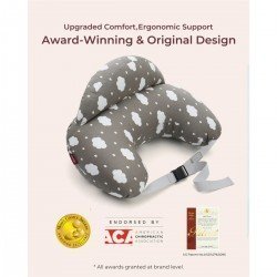 ALMOHADA LACTANCIA FORMA U NP001 46x46x15 CM GRIS