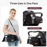 BOLSO ORGANIZ.CARRO TODO EN 1 SZ001 36x13x7 CM NEGRO
