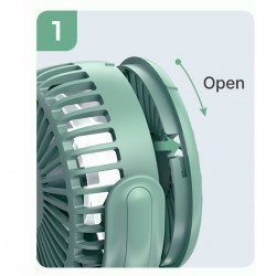 MINI VENTILADOR PORT.USB-VIAJE PF002 UNICO VERDE