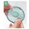 MINI VENTILADOR PORT.USB-VIAJE PF002 UNICO VERDE