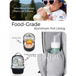 MOCHILA MATERNAL TODO EN 1 LG011 UNICO NERO