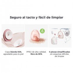 SACALECHES DOBLE PORTATIL AIR1 UNICO GRANATE