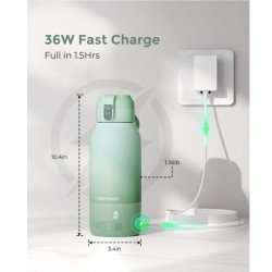 CORDLESS PORT.B.BOTTLE WARMER MW005 UNICO GREEN