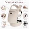 MOCHILA PORTABEBÉS MO-PURE HUG UNICO KAKI