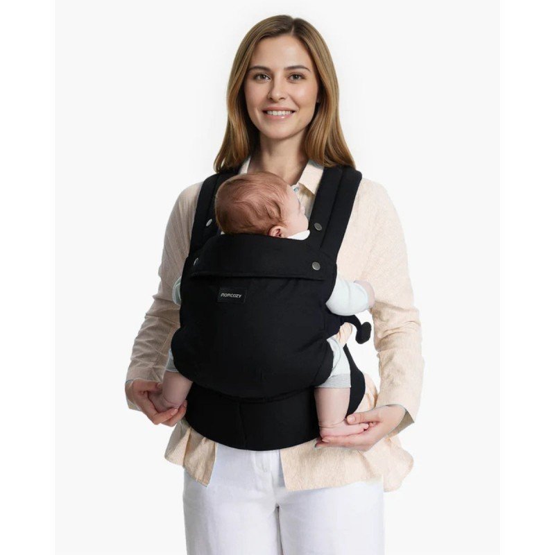 MOCHILA PORTABEBÉS MO-PURE HUG UNICO NEGRO