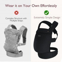 BABY CARRIER MO-PURE HUG UNICO BLACK