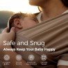 FULAR PORTABEBÉS WRAP MO-HANDS FREE UNICO CAFÉ CLARO