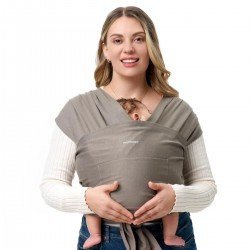 FULAR PORTABEBÉS WRAP MO-HANDS FREE UNICO CAFÉ OSCURO