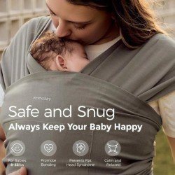 FULAR PORTABEBÉS WRAP MO-HANDS FREE UNICO CAFÉ OSCURO