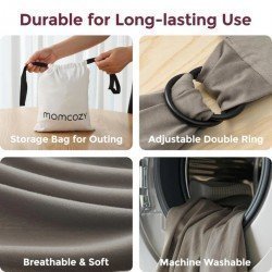 FULAR PORTABEBÉS WRAP MO-HANDS FREE UNICO CAFFE SCURO