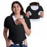 FULAR PORTABEBÉS WRAP MO-HANDS FREE UNICO NEGRO