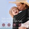 FULAR PORTABEBÉS WRAP MO-HANDS FREE UNICO NEGRO