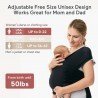 FULAR PORTABEBÉS WRAP MO-AIR MESH UNICO NERO