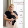 FULAR PORTABEBÉS WRAP MO-AIR MESH UNICO NEGRO