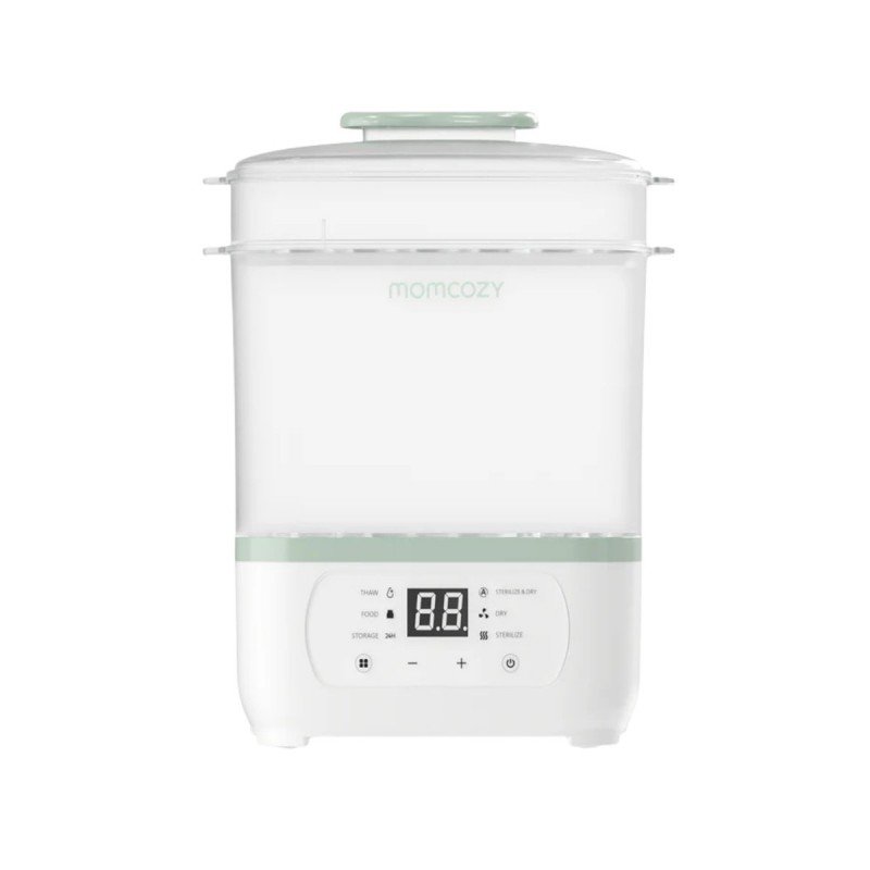B.BOTTLE STEAM STERILIZIER 8/1 MO-UNI UNICO WHITE/GREEN