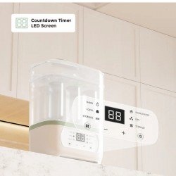 B.BOTTLE STEAM STERILIZIER 8/1 MO-UNI UNICO WHITE/GREEN