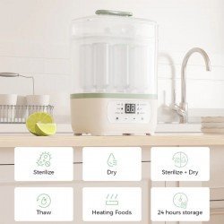 ESTERILIZADOR A VAPOR 8/1 MO-UNI UNICO BCO/VERDE